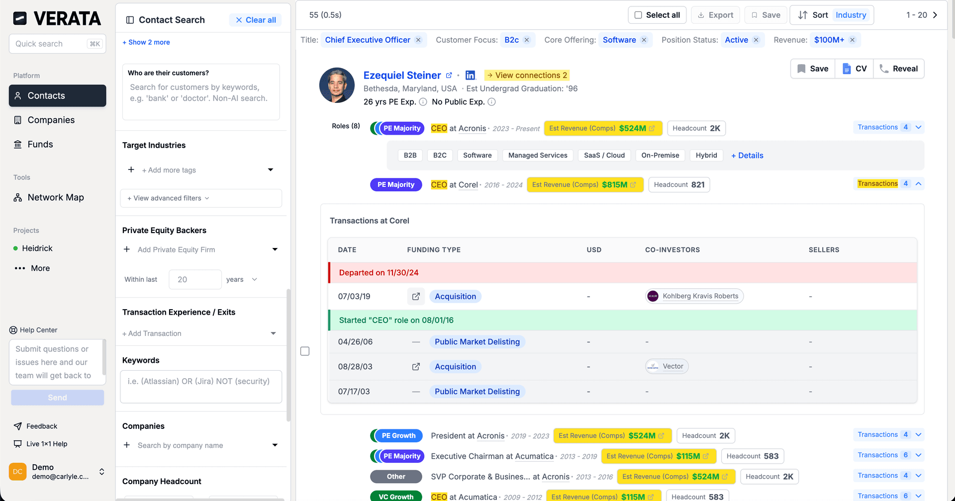 Powerful Search & Filtering
